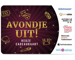 Avondje Uit! Keuze Cadeaukaart - 40 euro