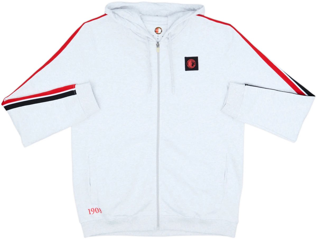 2024-25 Grijs Feyenoord Castore Hooded Jacket maat medium 'official item'