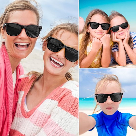 Set van 12 zonnebrillen in neonkleuren voor feestjes van Merkloos — afbeelding 3
