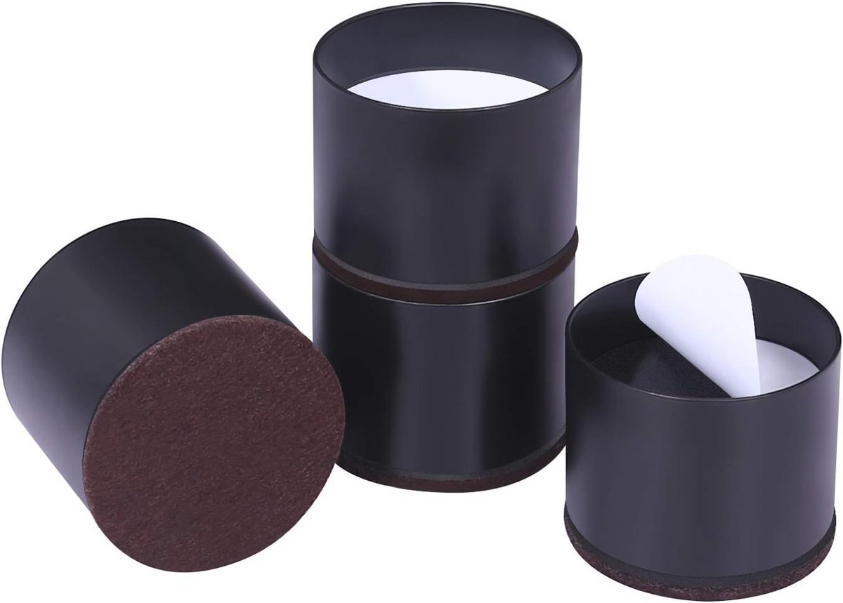 Zware Meubelverhogers voor Banken en Tafels - Set van 4, Hoogte van 1,2 Inch, Vloerbescherming, Massief Staal