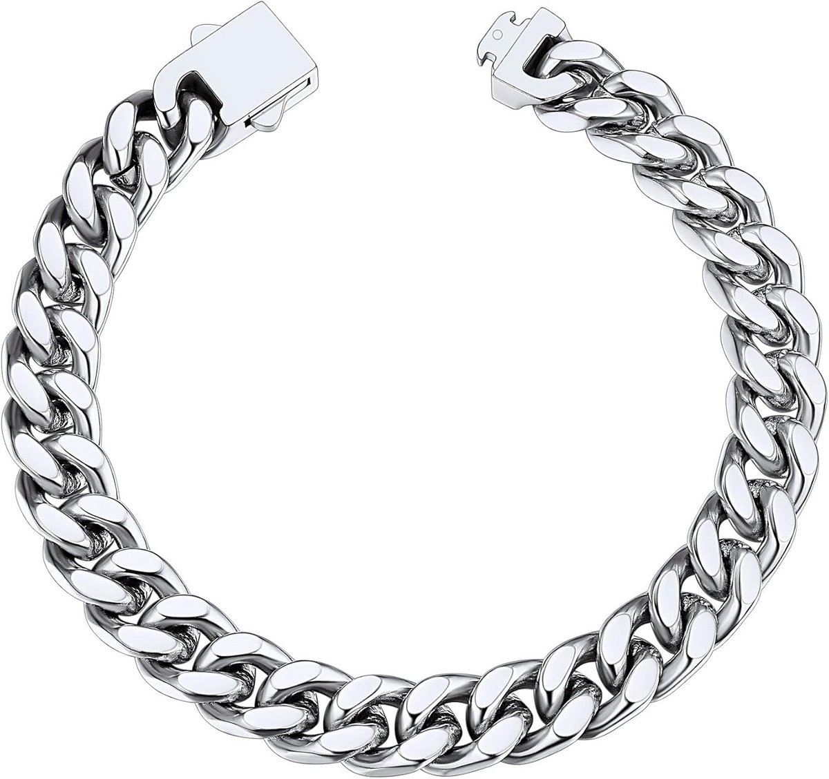 Herenarmband Staal Pantserketting | Cubaanse Schakels | Diverse Lengtes Diktes | Roestvrij Sieraden