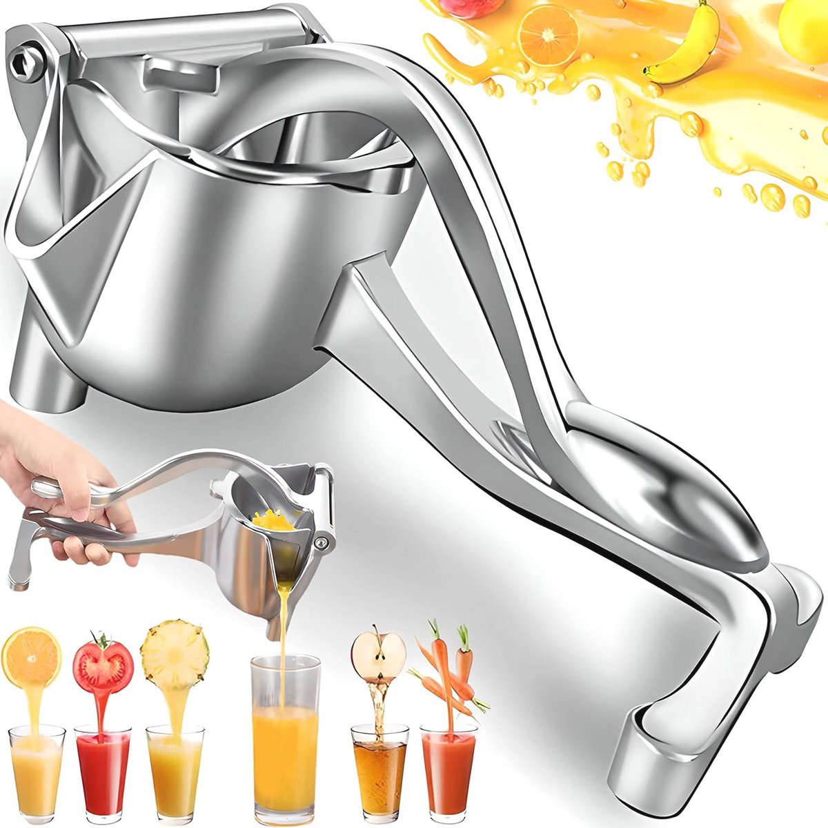 Ergonomische Hand Citruspers voor Perfecte Sap Extractie