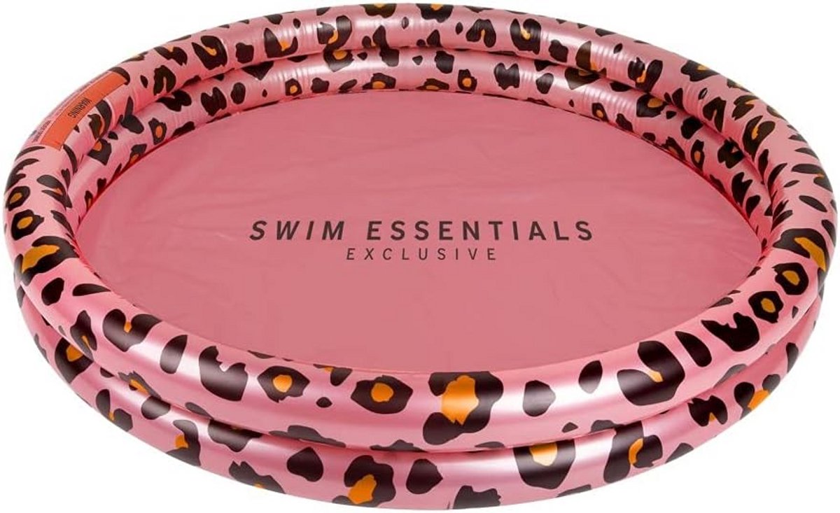 Swim Essentials Inflatable Swimming Pool - Baby & Kids Pool - Rose Gold Panther Print - Ø 100 cm