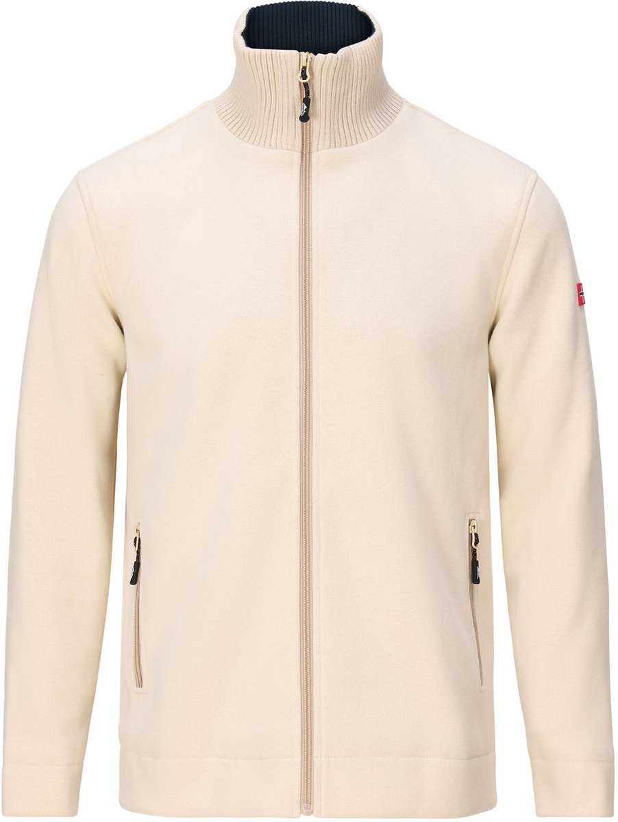 Nordberg Sweater Kjartan - Full Zip - Heren - Off White - Maat M
