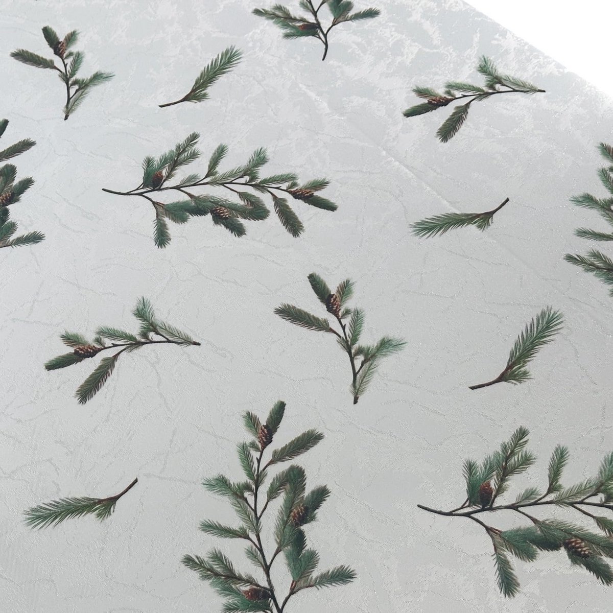 Rond Kerst Tafelkleed Jacquard Feestelijk Vlekbestendig Afwasbaar in Diverse Maten