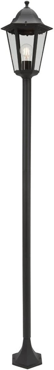Klassieke zwarte lamppaal 175 cm voor buiten