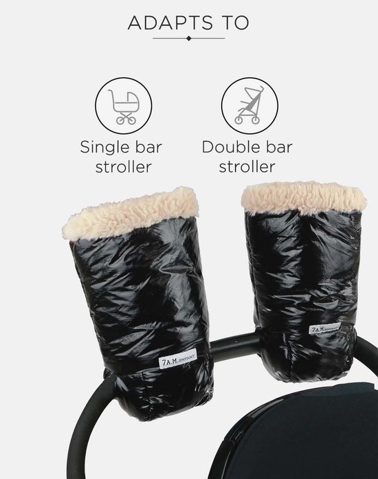 Kinderwagenwarmmuffs voor Koude Weer - Waterafstotende Handwarmers voor Wandelen met Baby van Merkloos — afbeelding 2