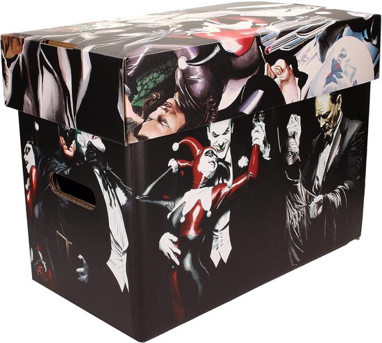 Batman Comic-box met deksel - Zwart - 22 x 30 x 41 cm | bol
