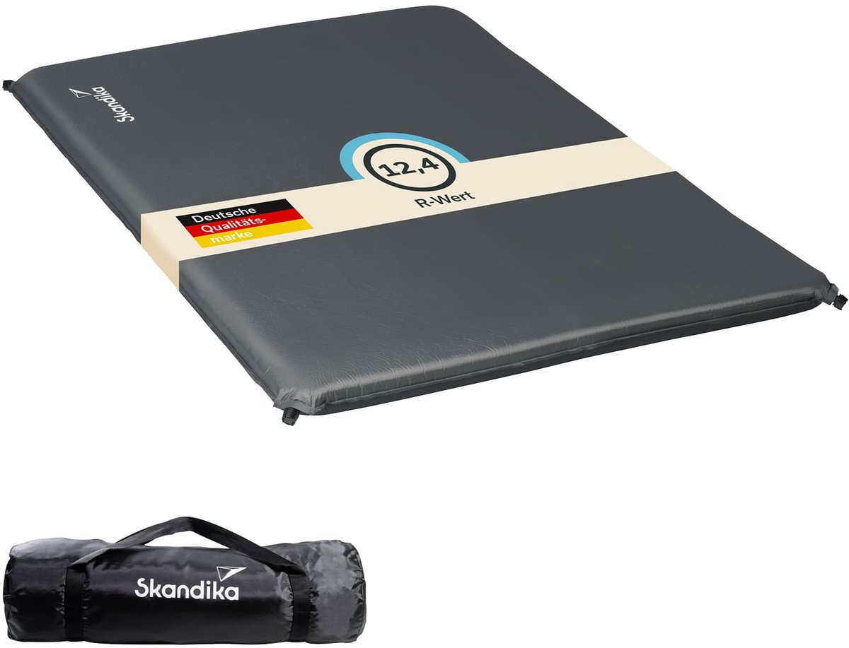 Skandika Easy Isomat Single - 10 cm dik, zelfopblazend, licht, opvouwbaar, zelfvullend schuim, campingonderlegger, gastenmatras, luchtmatras, camping, outdoor, tent, auto