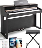 Finesse Digitale Piano - 88 Gewogen Toetsen - met Frame, Pedalen & Kruk - Keyboard Piano - Elektrische Piano - Volwassene & Kind