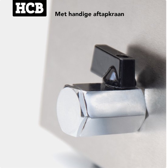HCB® - Professionele Horeca Bain marie - 2 x 1/2 GN - 230V - RVS / INOX - Buffetwarmer Elektrisch - 35.5x60x26 cm (DxBxH) - 9 kg - 1428 — afbeelding 5