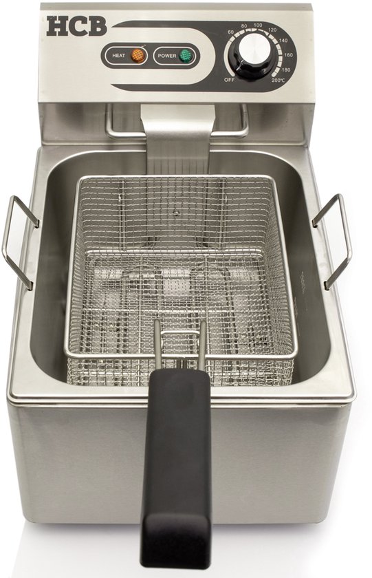 HCB Friteuse - 10 liter - 230V - RVS - Horeca Online Store