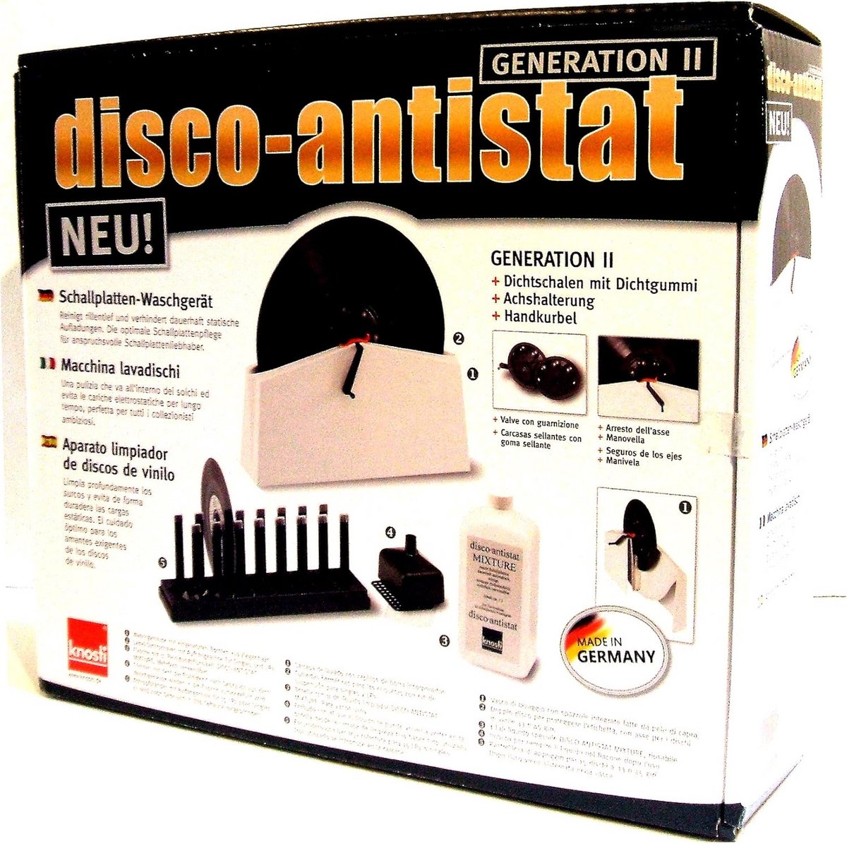 Platenwasser met antistatische werking - Knosti Disco-Antistat Generation II
