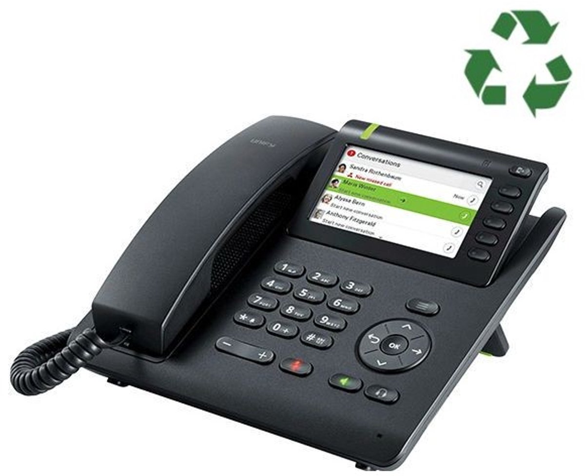 Unify OpenScape CP600 IP telefoon Zwart Handset met snoer LED