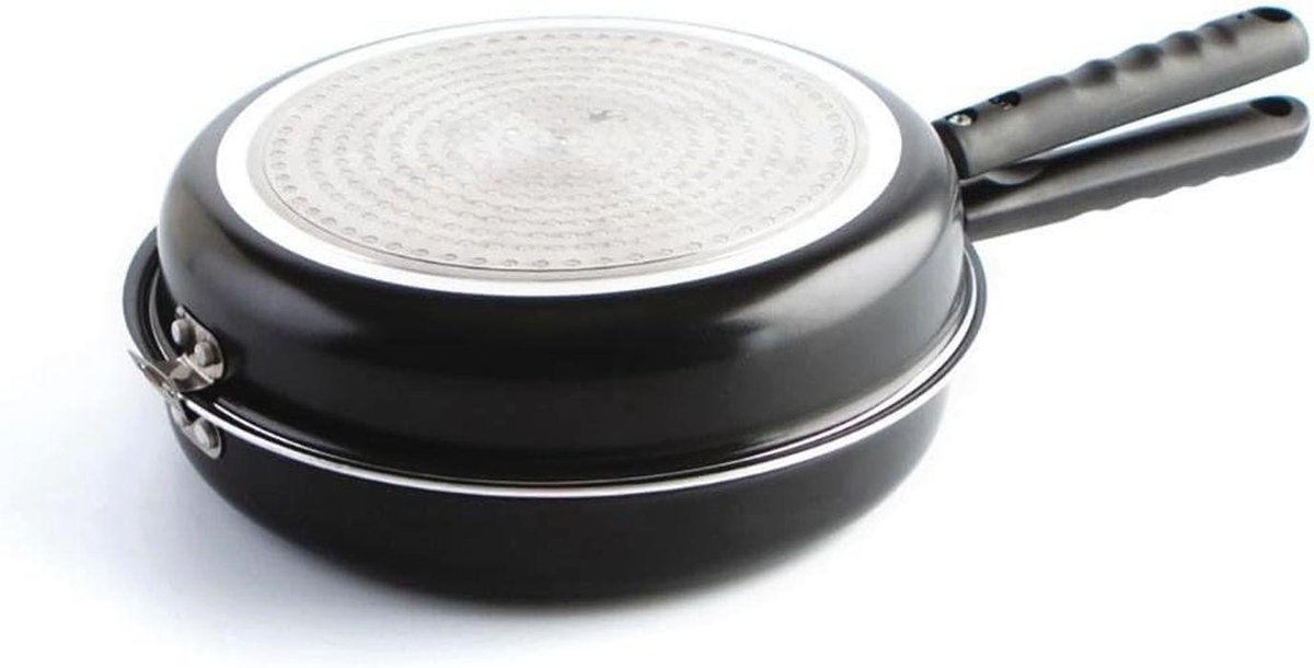 Dubbele Pan voor Tortilla met Antiaanbaklaag en Veiligheidsvergrendeling