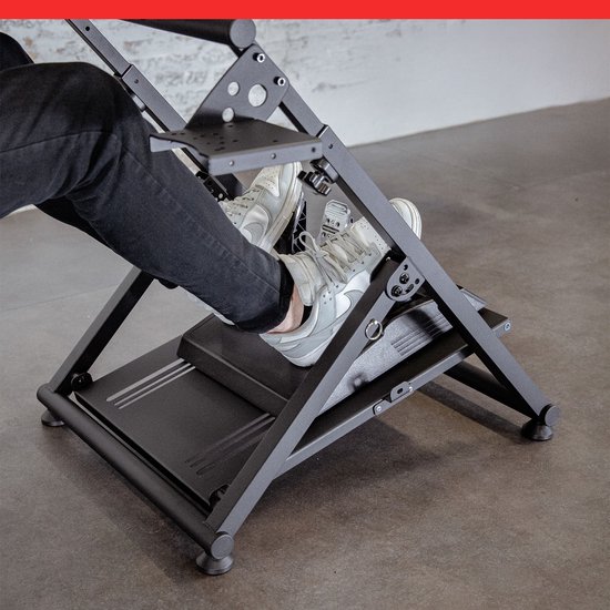 REBBLERS® SIMR 50 Wheel Stand + Gearshift Holder - Opklapbaar Racestuur Standaard - Zwart van Merkloos — afbeelding 3
