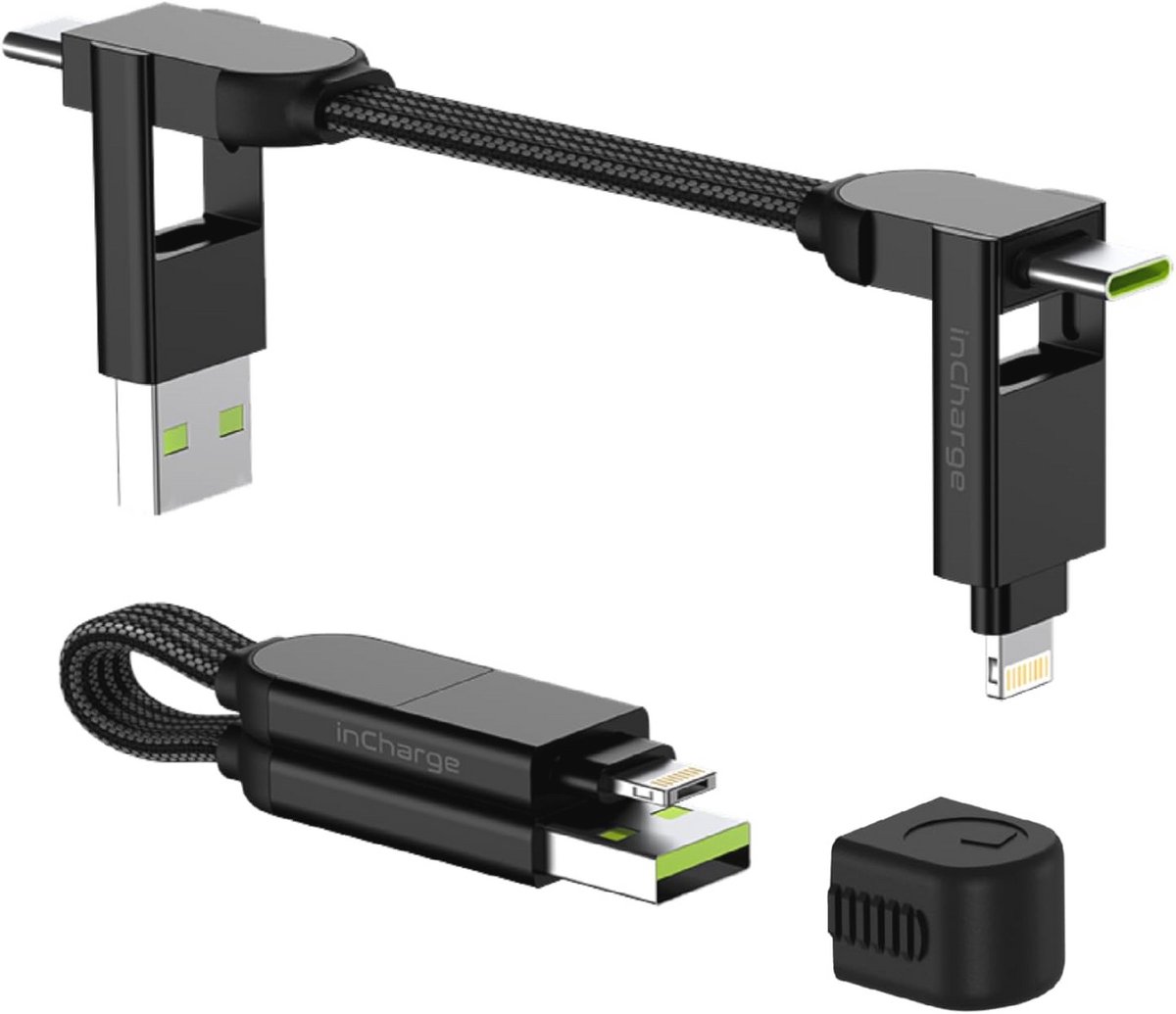 Keychain Kabel USB-C Universeel 6-in-1 - Hoogwaardige Oplader en Gadget