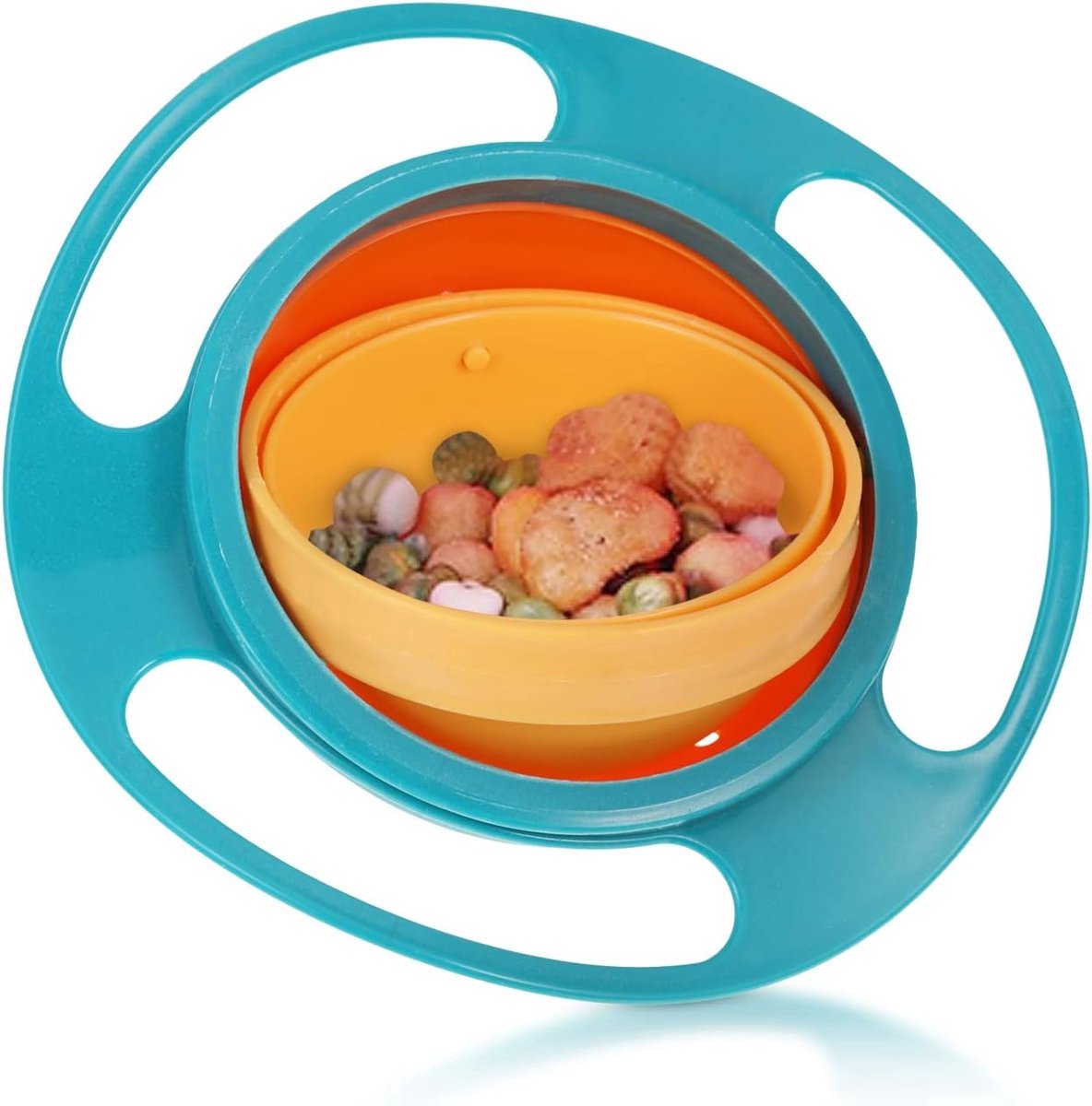 Stunq® Duurzame en Draaibare Voedselbak met Veilige Sluiting voor Jonge Eetgewoonten