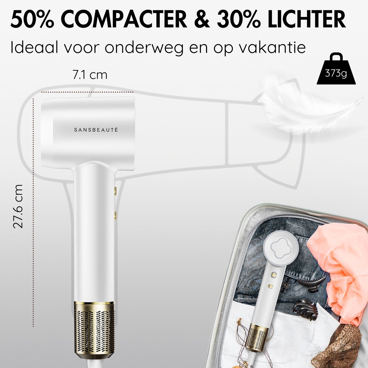 Sansbeauté Föhn met Diffuser - afbeelding 2