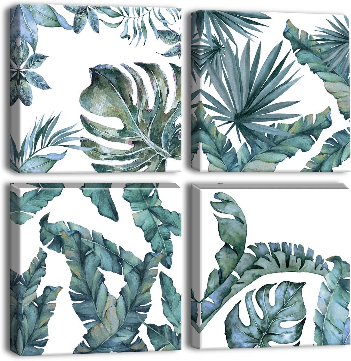 Stunq® Realistische Kunstmatige Bladeren Wandpanelen Set - Vier Panel Decoratie