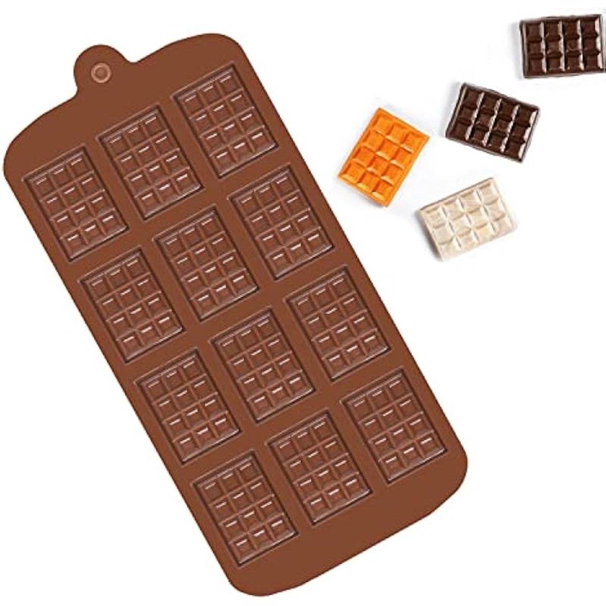 Chocoladevorm, 12 gaten, geschikt voor zelfgemaakte chocolade en snoepjes.
