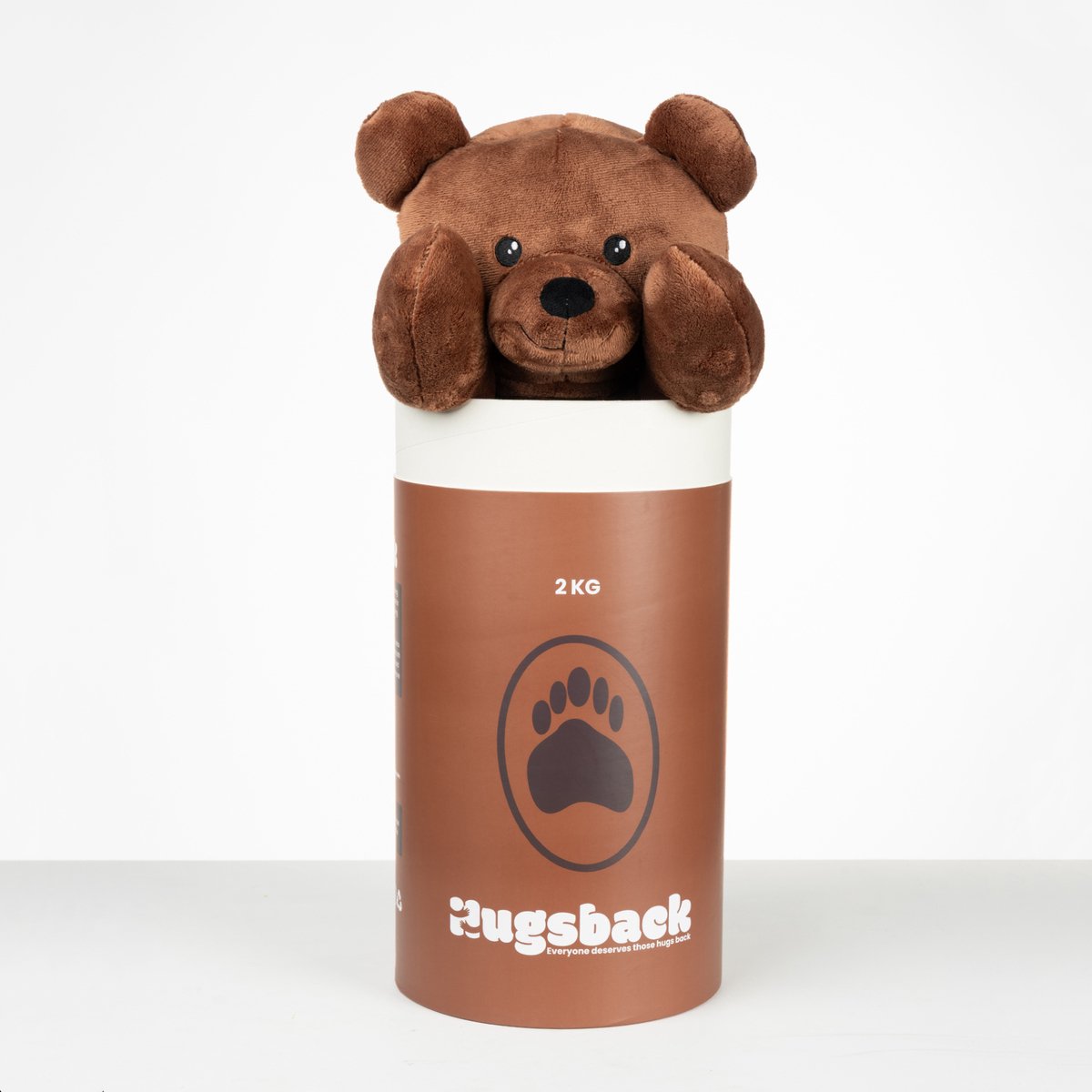Hugsback 2 kg Verzwaringsknuffel Beer – Verzwaarde Knuffel 45cm – Weighted Stuffed Animal – Zware Knuffel tegen Stress & Angst – Sensorisch Speelgoed – Knuffelbeer voor Kinderen & Volwassenen — afbeelding 19