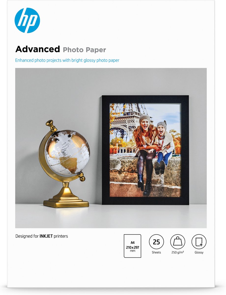 HP Q5456A Advanced - Glossy fotopapier / 250g / A4