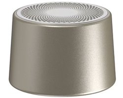 Fivesquare AluBeam RGB Mini Speaker – 5W Bluetooth Mini Speaker met Aluminium Behuizing, TWS Magnet Pairing, RGB & IPX6 Waterproof Goud