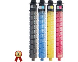 Pack de 4 Toners Compatibles Ricoh MP C2003 / MP C2011 / MP C2503 / MP C2004 / MP C2504 – Noir, Cyan, Magenta, Jaune – Capacité Élevée