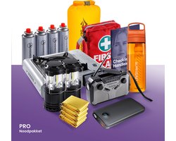 PrepPack PRO Noodpakket - #1 Noodpakket voor thuis, ook bij stroomuitval (o.a. gasstel, noodradio, waterfilter en powerbank)