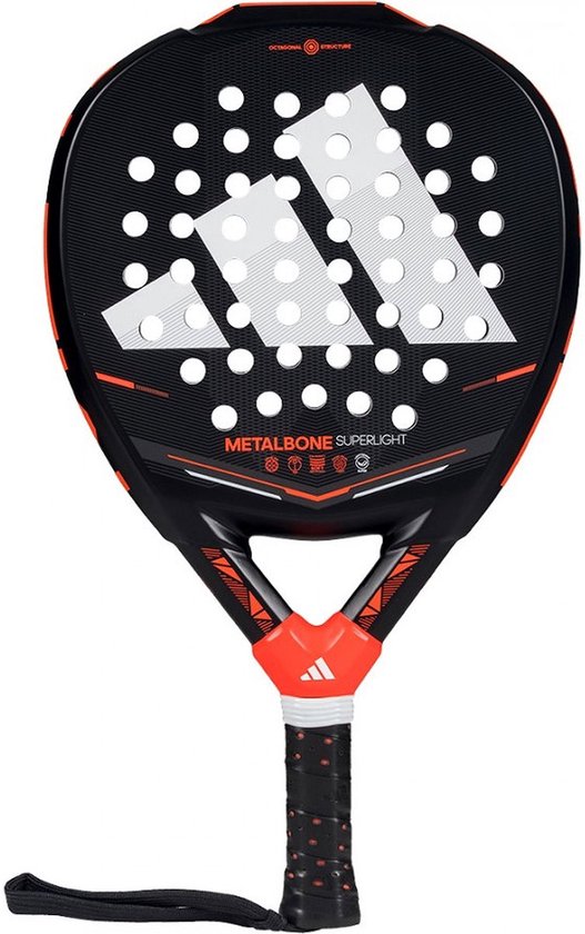 Adidas Metalbone Superlight 2026 Padelracket - Zwart / Rood | Maat: UNI