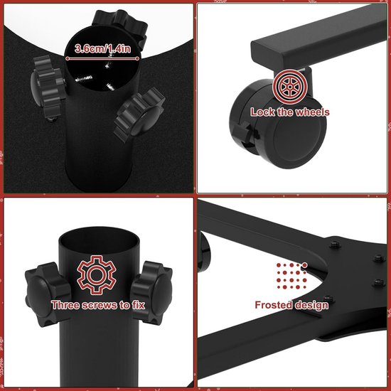 Support En Spirale Pour Cime De Sapin De Noël – Fixation Robuste Intérieur/extérieur - 2