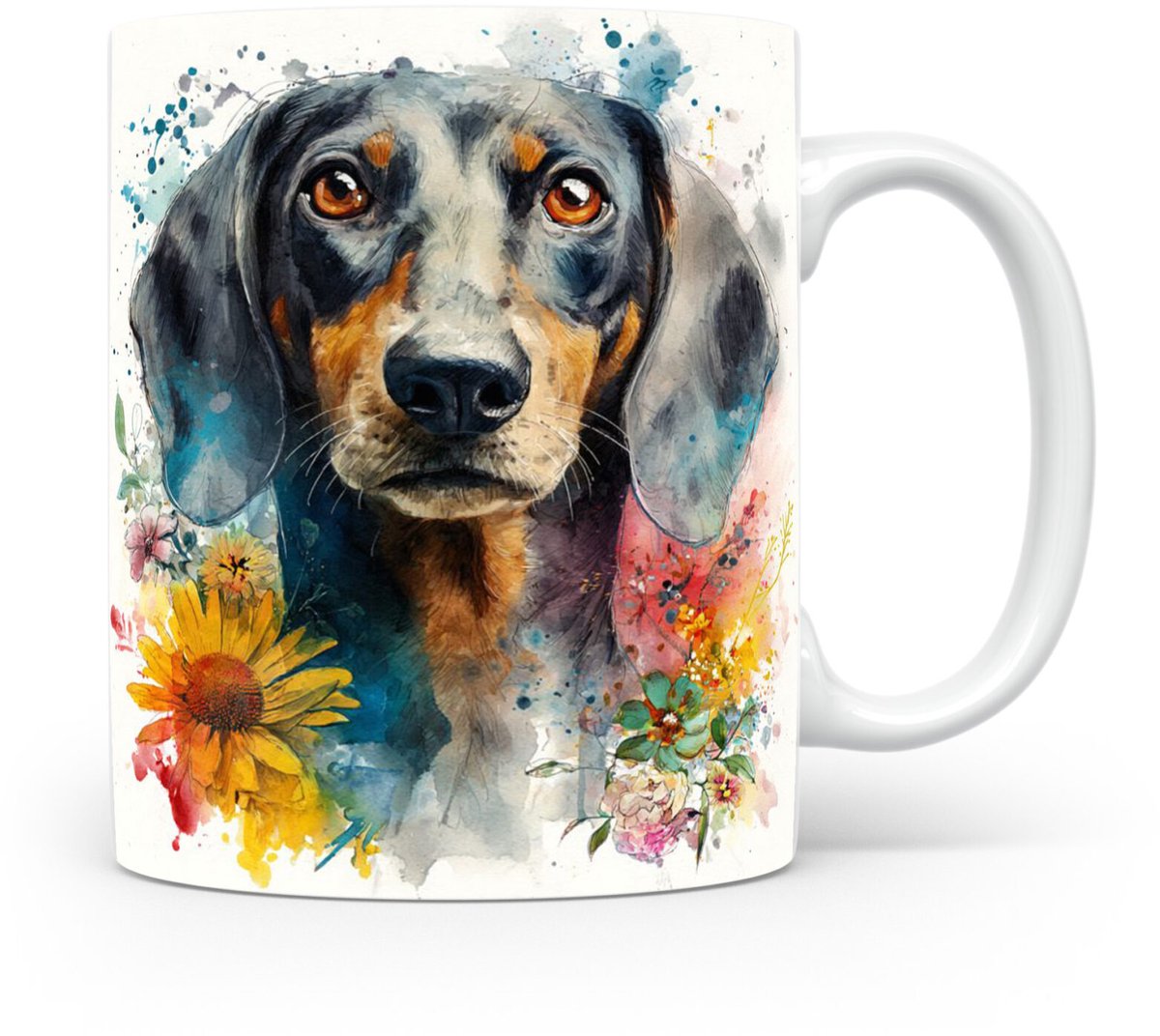 Beker Oostenrijkse Zwart-en-Bruin Hond