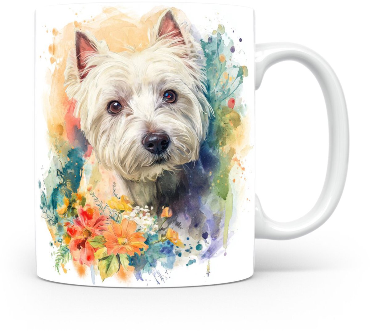 Beker West Highland White Terriër (Westie)