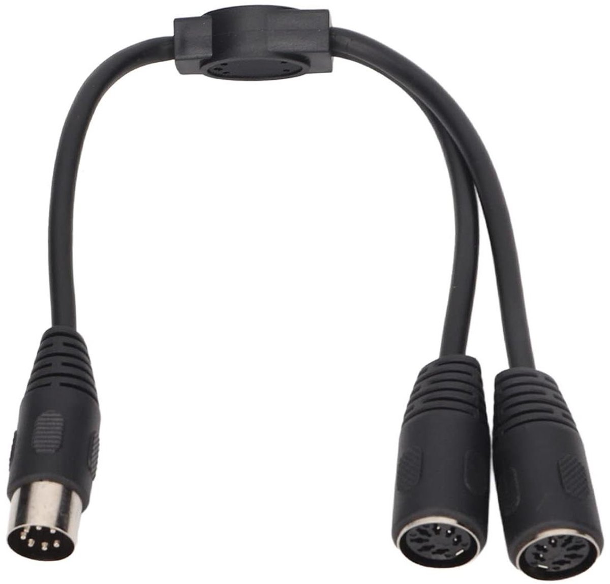 7-pins Y-Splitterkabel voor Audio, Mannelijk naar 2 Vrouwelijk, Verlengkabel in Y-vorm