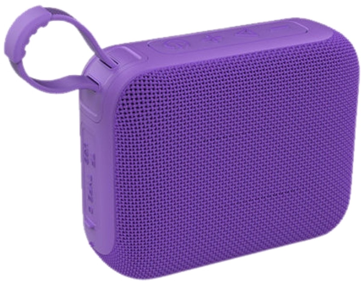 Fivesquare MiniSub Bass Speaker – Portable Bluetooth 5.3 Mini Speaker met 5W Bass Output & IPX6 Waterbestendig Paars