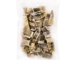 Landman Gedroogde Kabeljauwhuid in Stukjes (100gr) - Hypoallergene - Hondensnacks - Trainingssnacks