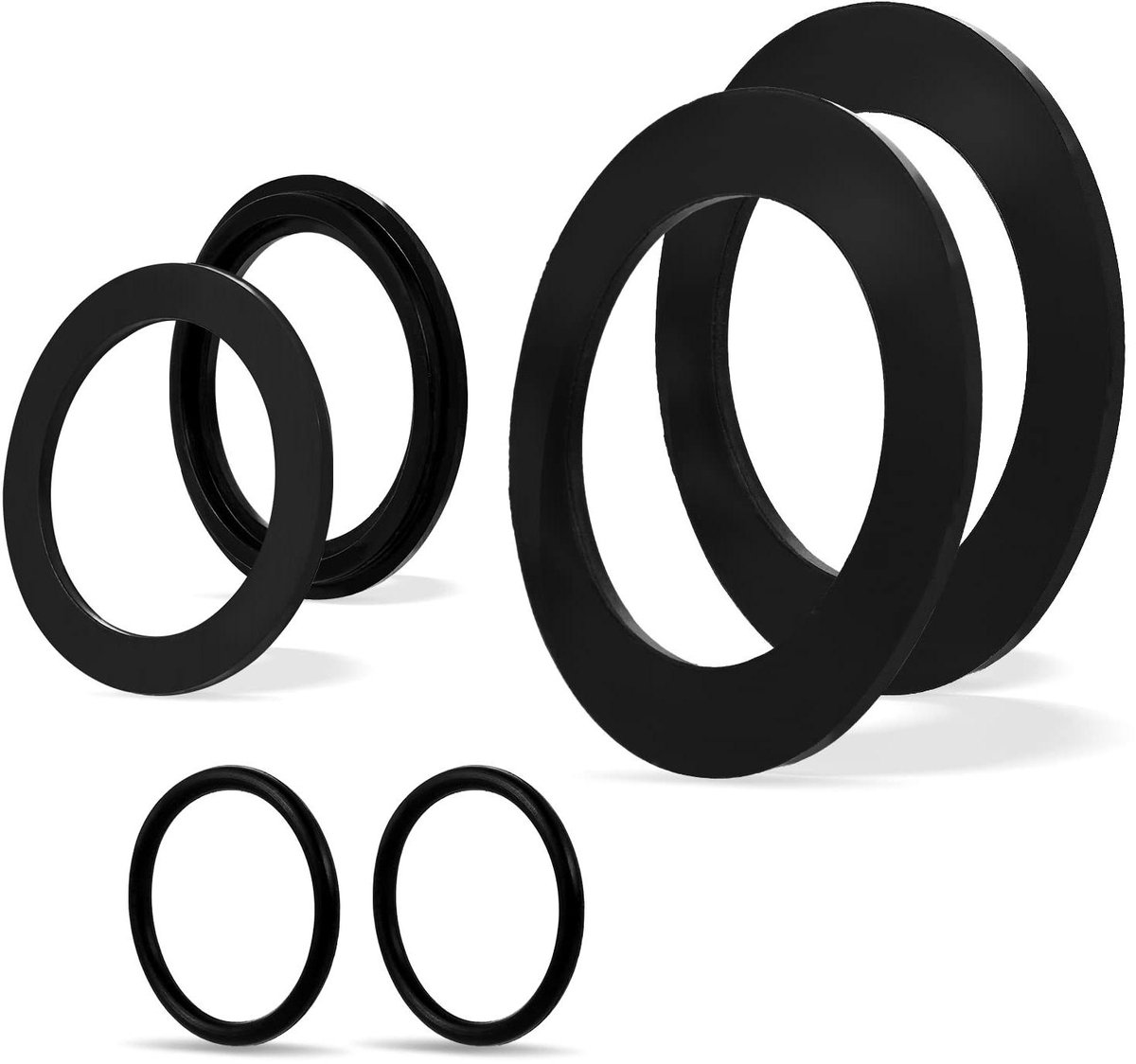 O-ring Rubberen Ring Set voor Zwembad Plunjerkleppen - Grote Zeef Assortiment - 6 stuks