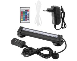 Ynkkvre – aquarium luchtbellicht – RGB LED aquariumlamp met afstandsbediening – geschikt voor aquaria van 16 cm