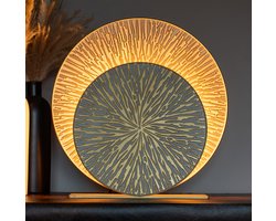 Nolt tafellamp - tafellamp slaapkamer - E27 Lamp woonkamer - Industrieel - ⌀ 40cm - Goud