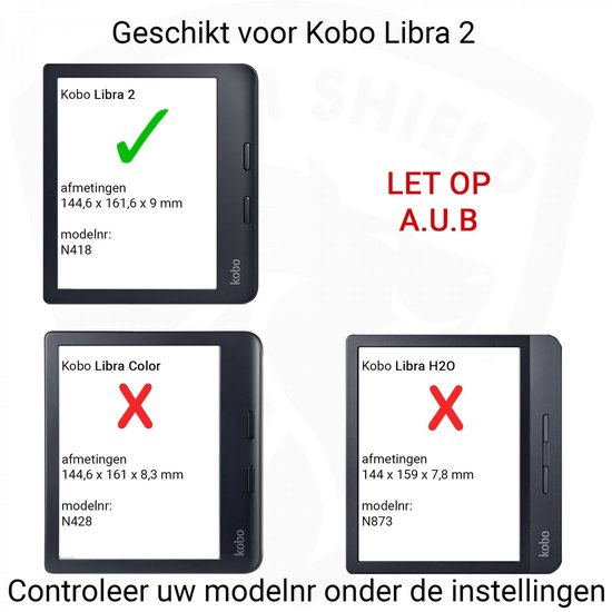 Slimfit Hoesje Sleepcover Geschikt voor Kobo Libra 2 Hoes Cover Cognac Bruin - ereader hoesje - cover van iMoshion — afbeelding 5