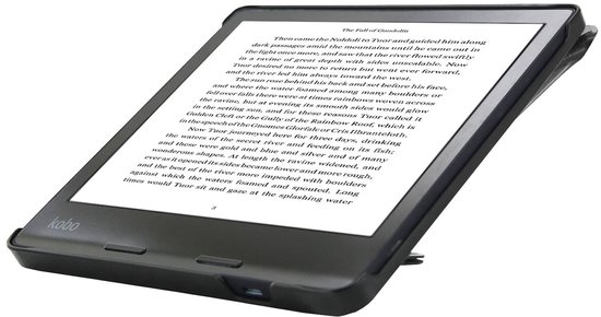Origami Sleepcover Geschikt voor Kobo Sage Hoes Zwart * - ereader hoesje - cover van Kobo — afbeelding 3