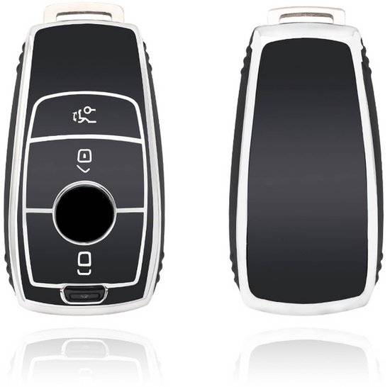 Mercedes Car Key Cover Durable TPU Key Cover - Car Key Case - Convient pour Mercedes- noir - B3