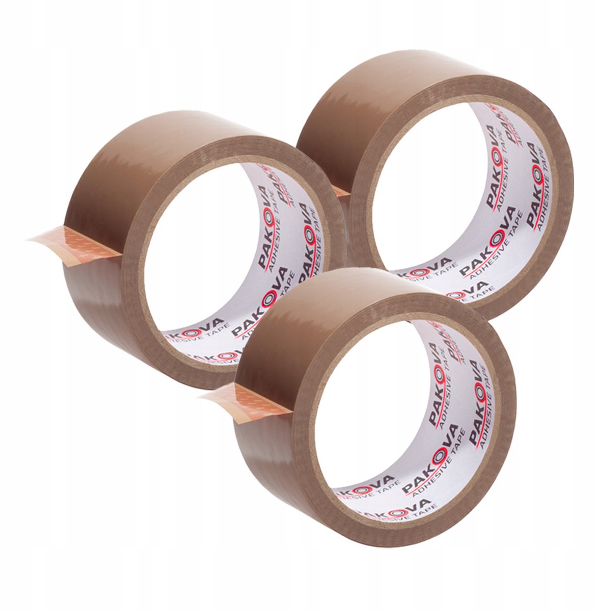 Bruine Pakkingstape 48mm x 60m - 3 Rollen - Sterke Acryllijm
