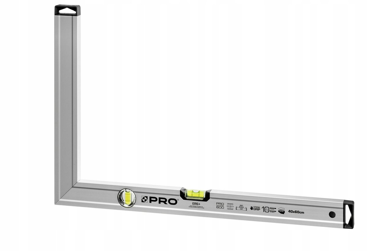 PRO Hoekliniaal 30x50 cm Geanodiseerd met Waterpas
