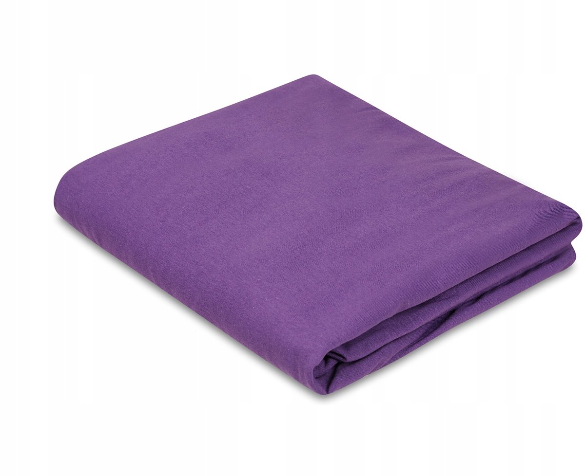 Jersey hoeslaken met elastiek 38x80 cm - Pruim