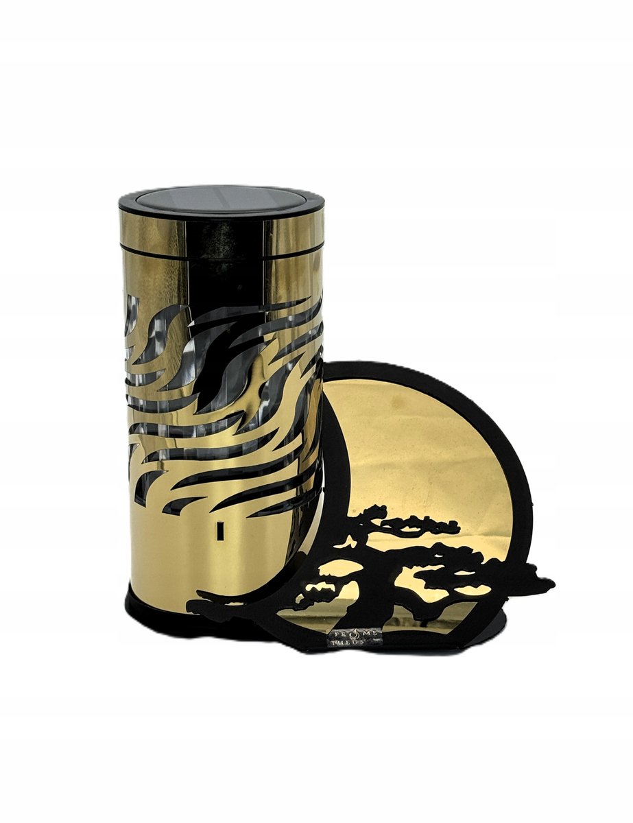 Zonne Znicz Bonsai Gouden Boom - Elegante LED Herdenkingslantaarn