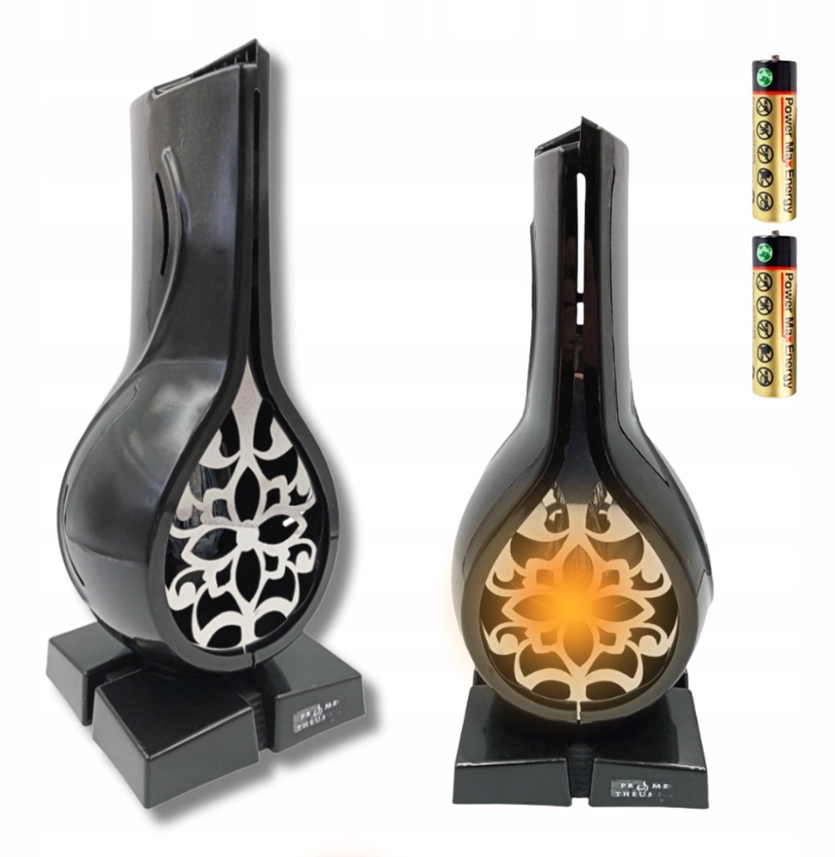 LED-lantaarn kaars open haard vaas 31 cm - veilig en modern