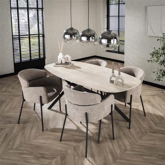 OHMG Table de séjour pliante de 4 à 6 personnes - L 104 x 76 x 74 cm OHMG Table de séjour pliante de 4 à 6 personnes - L 104 x 76 x 74 cm