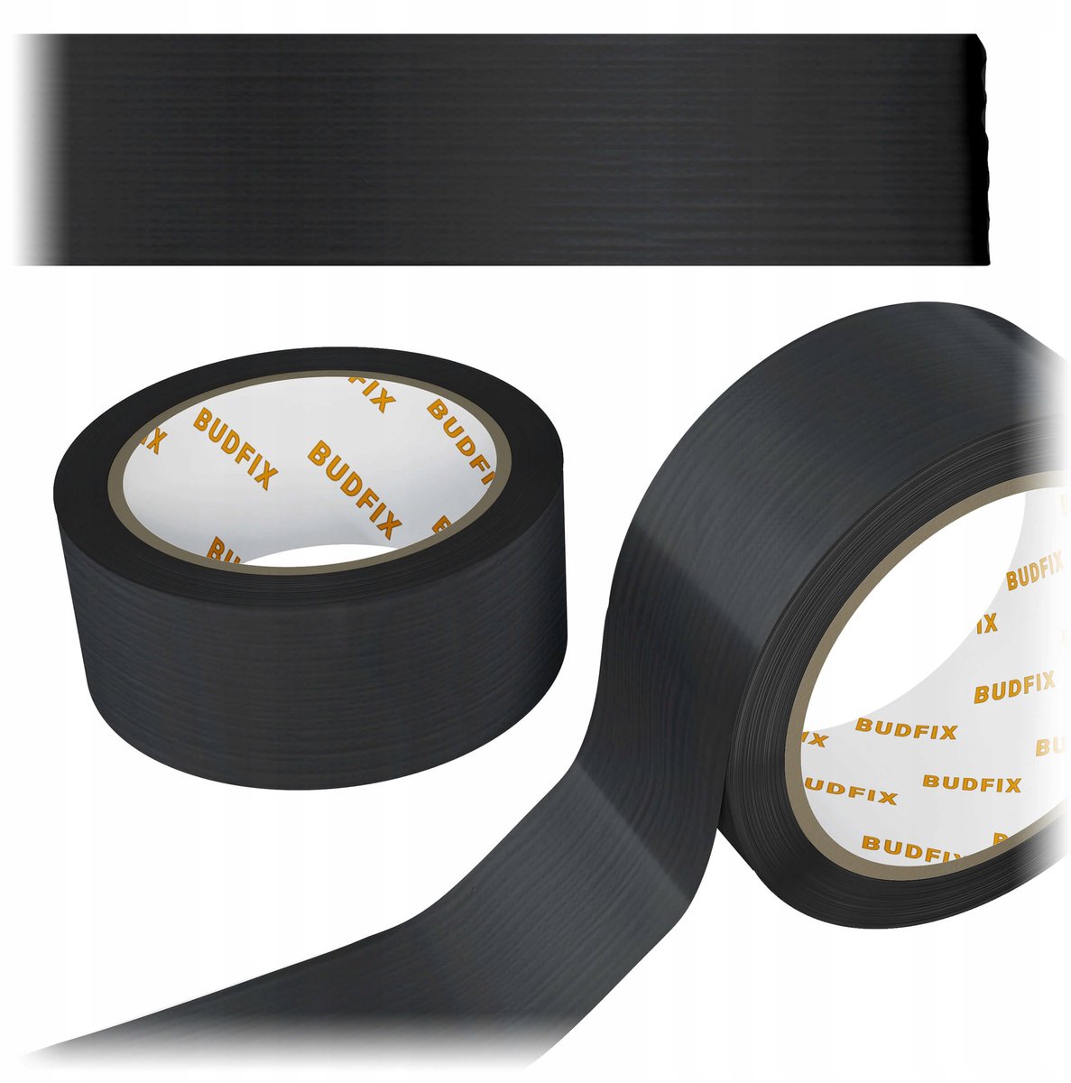 Zwarte Reparatietape Tkanina 48mm x 45m - Sterk en Universeel